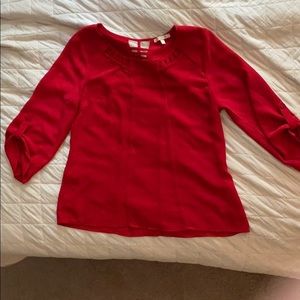 Red blouse